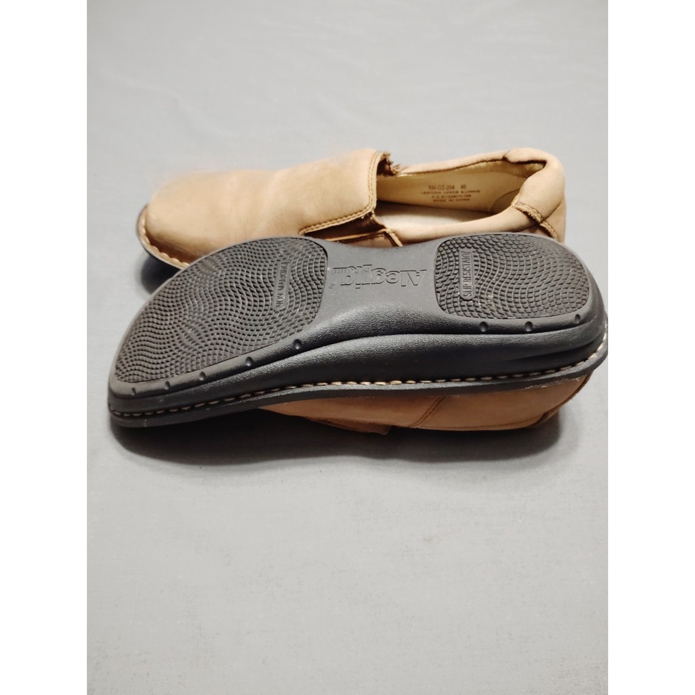 ALEGRIA "OZ" Men 40 (7.5) Chestnut Nubuck Slip-On AM-OZ-204 Comfort Casual Shoes - Picture 9 of 12